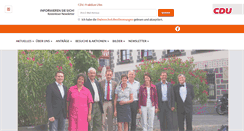 Desktop Screenshot of cdu-fraktion-ulm.de