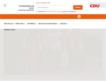 Tablet Screenshot of cdu-fraktion-ulm.de